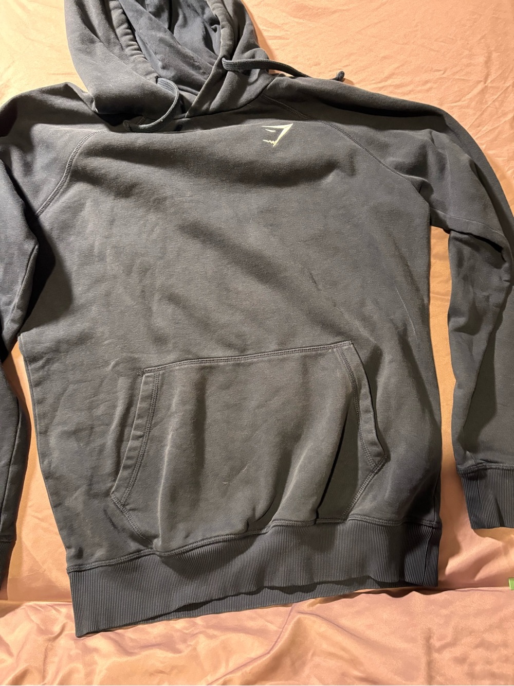 Gymshark Dark Gray Pullover Hoodie with Subtle Logo